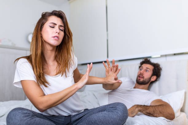 wife displaying emotional volatility after husband's repeated red flags
